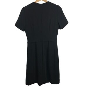 The Fold short sleeve Rivoli Dress Size 8 Round neck  solid black Formal Women's